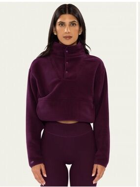 437 x MANANA The Teddy Pullover Plum Small